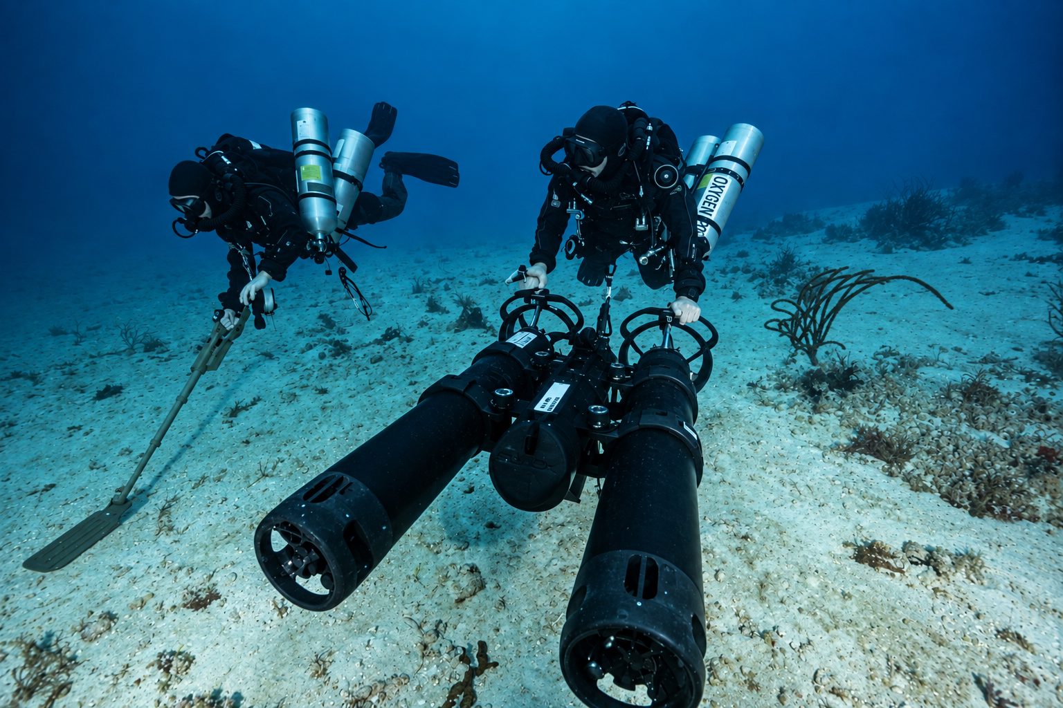 Closed-circuit operators on diver propulsion vehicles